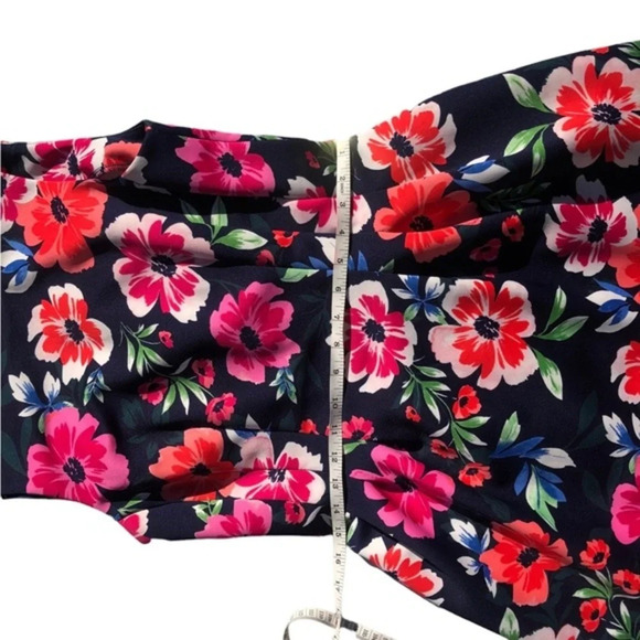 Vince Camuto Fit and Flare Sleeveless Flowy Floral Jacquard Dress Size 8 - Picture 12 of 13